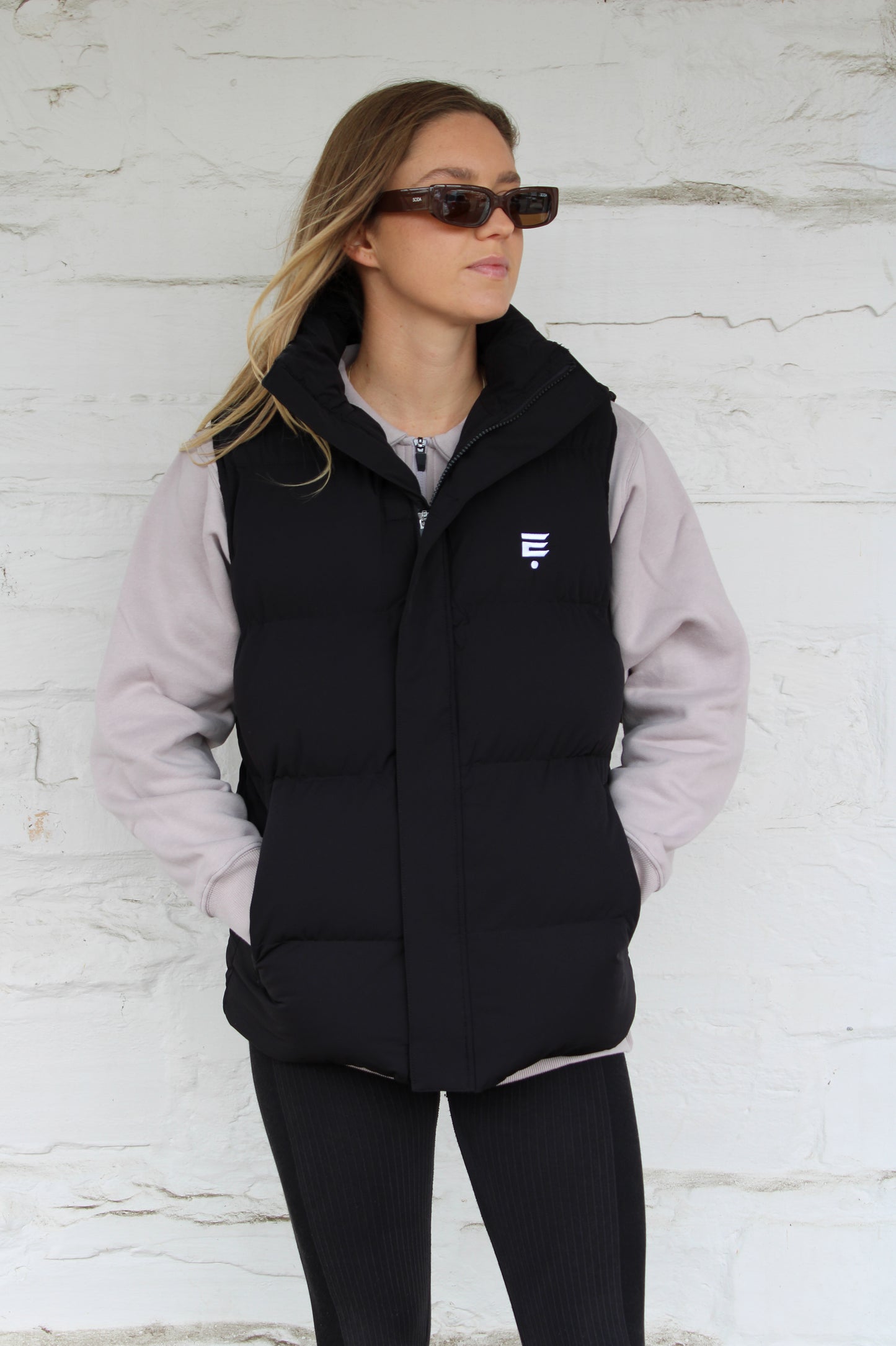 Unisex Puffer Vest - Black