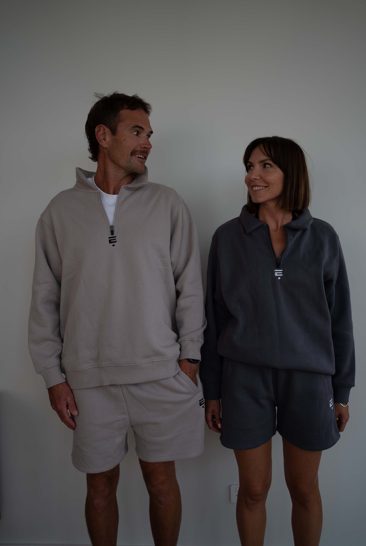 Staples Track Short - Slate Grey